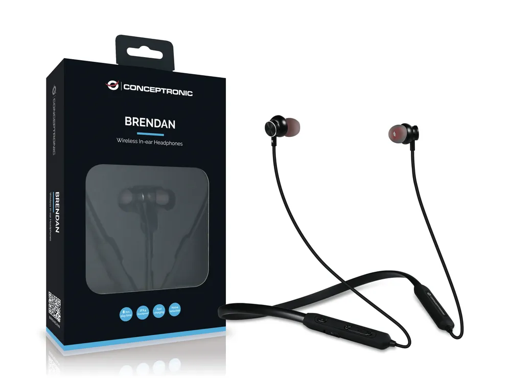 Conceptronic BRENDAN01B Kopfhörer & Headset Kabellos im Ohr Anrufe/Musik Schwarz