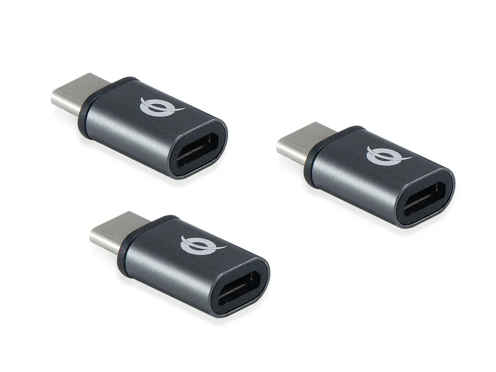 Conceptronic DONN05G Kabeladapter USB 2.0 Type-C USB 2.0 Micro Schwarz