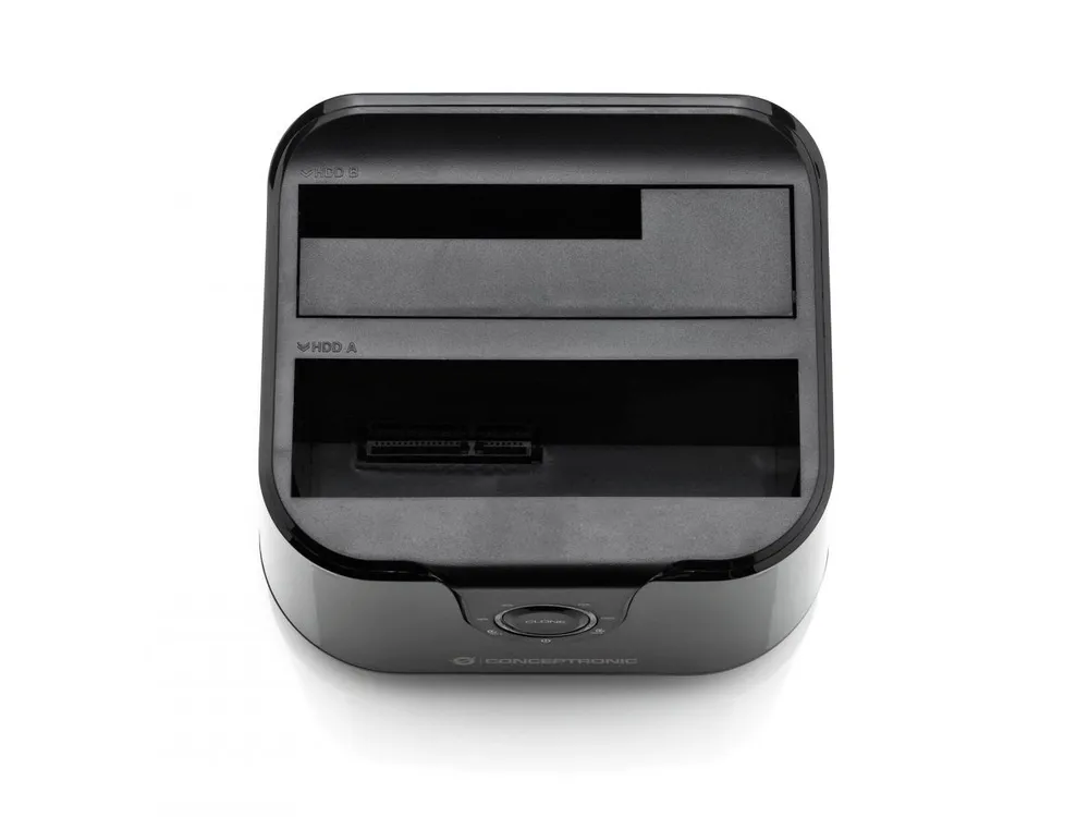 Conceptronic DONN12B Dual Bay | donn12b | HDD-Dockingstation mit Ein/Aus-Schalter Schächte: 2 - 2,5" / 3,5" ge