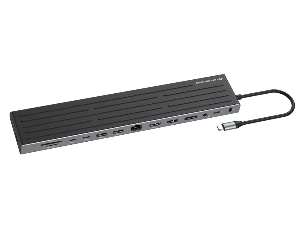 Conceptronic DONN32B 14-in-1 MST-Dockingstation USB 3.2 Gen 1 | donn32b | HDMI x2 - DisplayPort