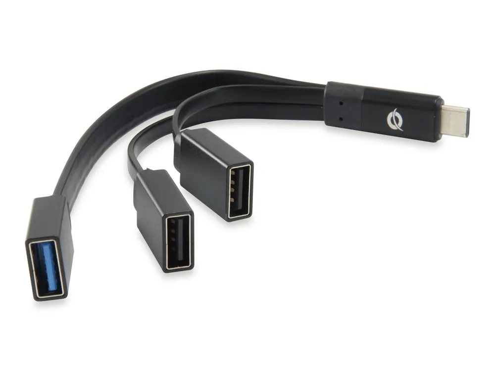 Conceptronic HUBBIES01B Schnittstellen-Hub USB 3.2 Gen 2 (3.1 Gen 2) Type-C 5000 Mbit/s
