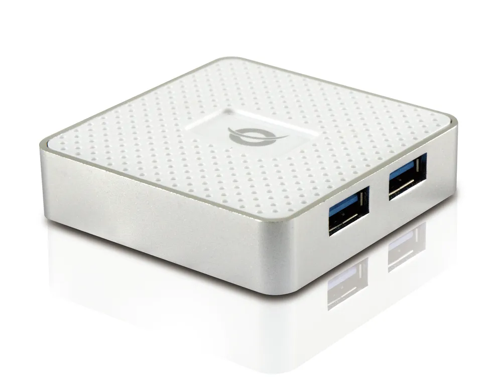 Conceptronic HUBBIES03W Schnittstellen-Hub USB 3.2 Gen 1 (3.1 Gen 1) Micro-B 5000 Mbit/s Weiß