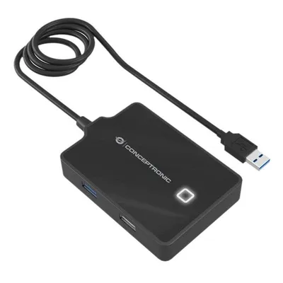 USB-Hub Conceptronic HUBBIES10B 4 Ports USB 3.0/2.0