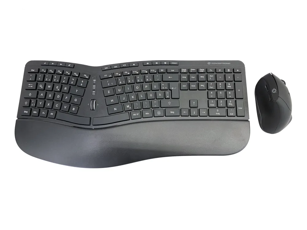 Tastatur Conceptronic ORAZIO02DE Kabellos QWERTZ Komplett Set mit Maus