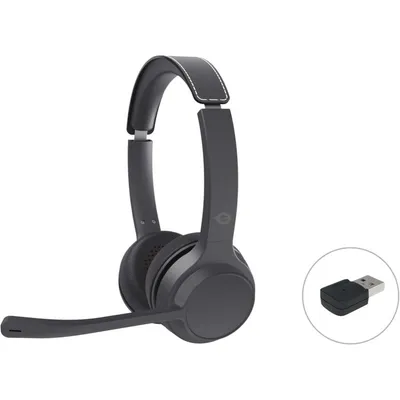 CONCEPTRONIC POLONA04BA Bluetooth 5.3 Stereo-Kopfhörer mit USB-Audio-Adapter, Mikrofon mit Geräuschunterdrückung