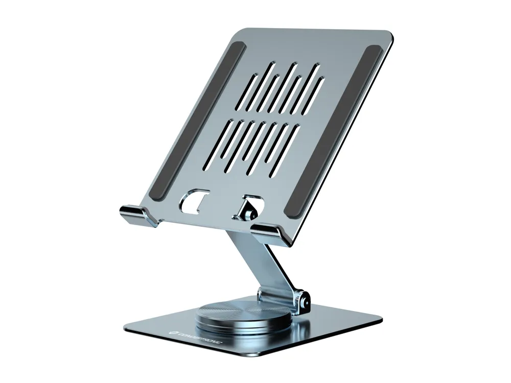 Conceptronic THANA09G Faltbarer und drehbarer Tabletständer | thana09g | 360° drehbare Basis - höhenverstellbar,