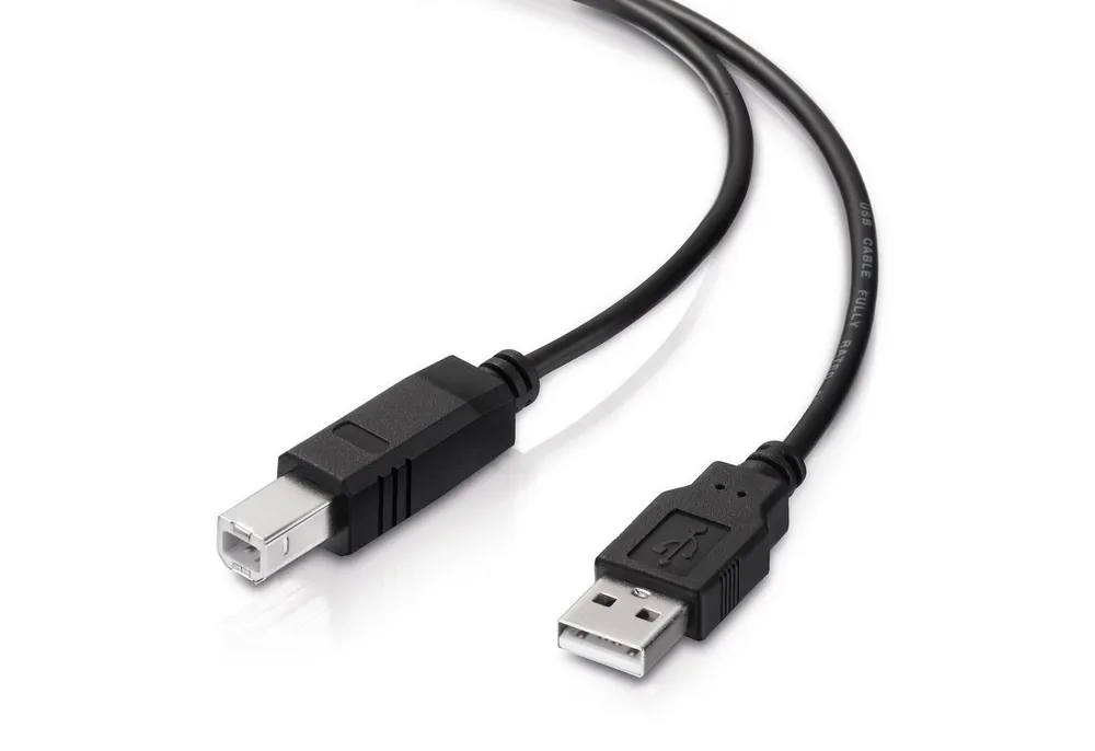 conecto conecto USB 2.0 Kabel/Druckerkabel, USB A Stecker auf USB B Stecker, USB-Kabel