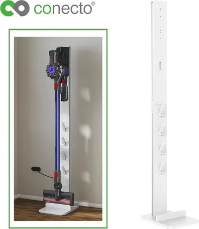 conecto Halterung Ständer für Dyson Staubsauger Akkusauger V15 V12 V11 V10 V8 V7 V6, (Aluminiumkonstruktion)