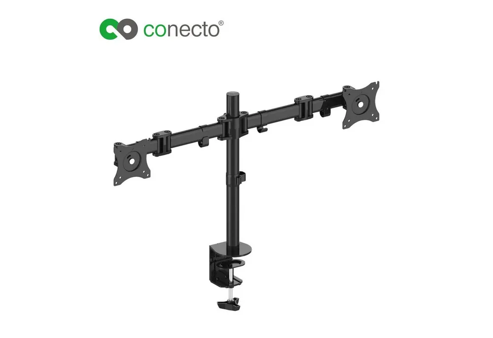 conecto Monitor-Halterung Schreibtischhalterung für 2 Monitore, (bis 27 Zoll, drehbar: 360)