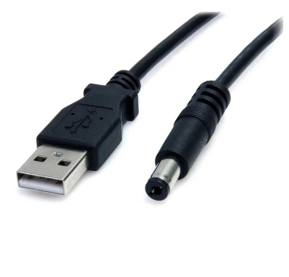 conecto Niedervolt Ladekabel (USB-A Stecker auf DC-Hohlstecker), 5,5x2,1mm, USB-Kabel