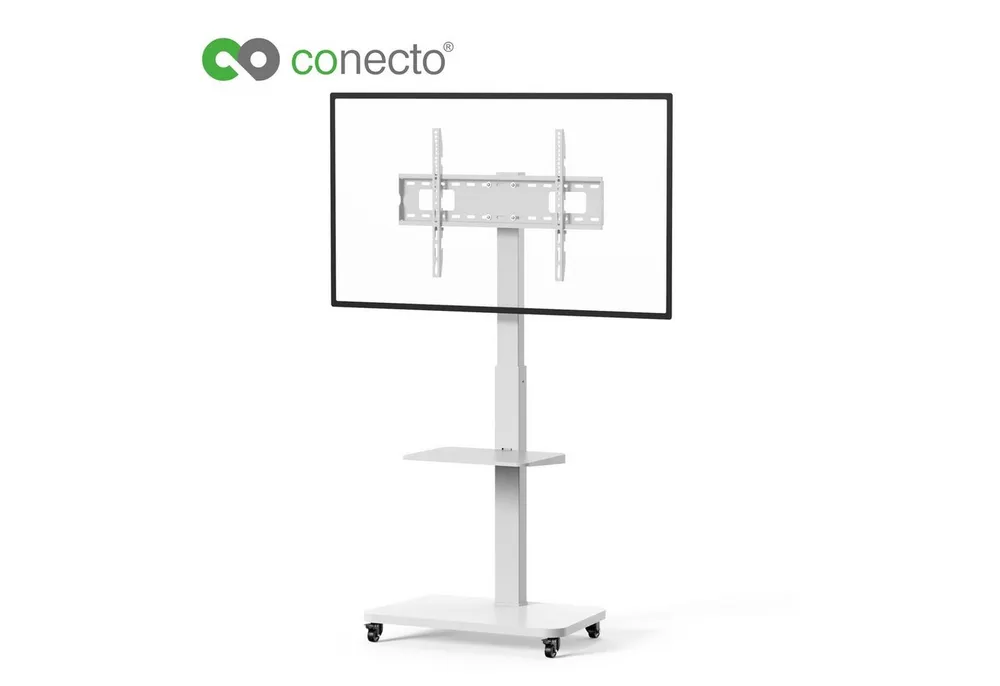 conecto TV-Ständer TV-Ständer Standfuß für Flachbildschirm Fernseher, (bis 75 Zoll, mit Rollen)