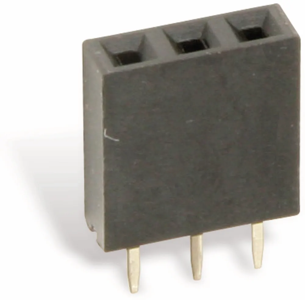 CONNFLY ELECTRONIC Buchsenleiste, vergoldet, 1x 3-polig