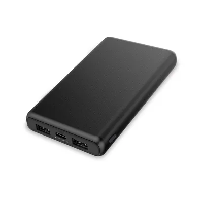 Contact Ultraleichte Powerbank 10000 mAh 10 W Schnellladung Schwarz