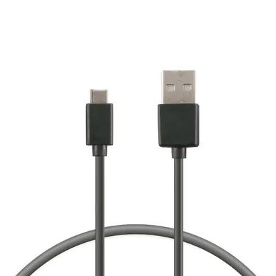 Contact USB-A-auf-USB-C-Ladekabel, 1 m, Schwarz