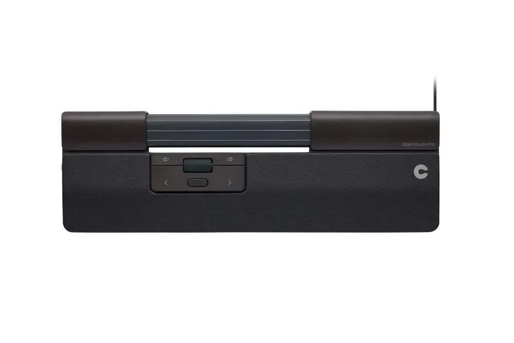 Ratón Contour Design SliderMouse Pro Slim USB 2800 DPI Schwarz Ergonomisch Vegan