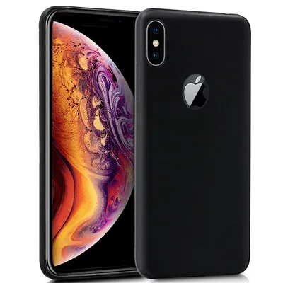 Coole schwarze Silikonhülle für iPhone XS Max