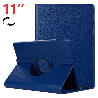 Coole, blaue drehbare Kunstlederhülle für das iPad Pro 11"