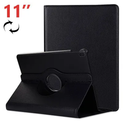 Coole drehbare Schutzhülle aus schwarzem Kunstleder für Apple iPad Pro 11"
