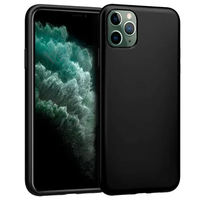 Coole schwarze Silikonhülle für iPhone 11 Pro Max