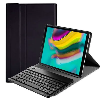 Coole schwarze PU-Lederhülle mit Tastatur für Samsung Galaxy Tab S5e