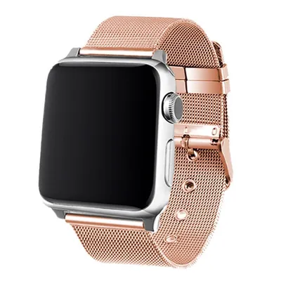 Cooles Metallarmband in Roségold für die Apple Watch 38/40 mm Serie 1/2/3/4/5/SE