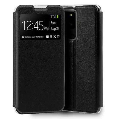 Coole schlichte schwarze Flip-Cover-Hülle für Samsung Galaxy S20 Ultra