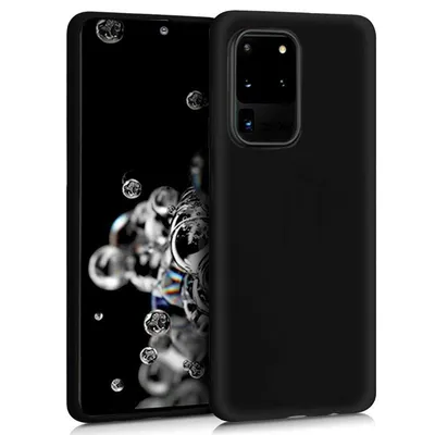 Coole schwarze Silikonhülle für Samsung Galaxy S20 Ultra