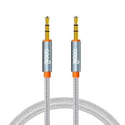 Cool Cable Jack 3,5 mm Stecker/Stecker 1 m Silber Nylon