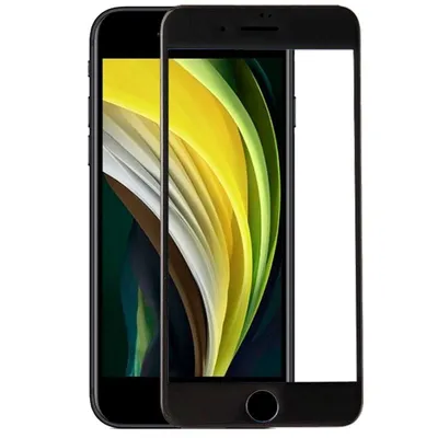 Cooler FULL 3D Displayschutz aus gehärtetem Glas in Schwarz für iPhone SE (2020) / SE (2022)