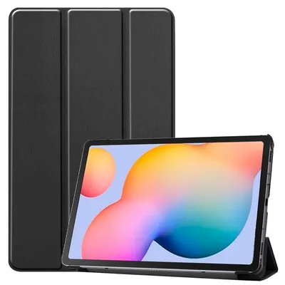 Coole schwarze Kunstlederhülle für Samsung Galaxy Tab S6 Lite P610 / P615 10,4"