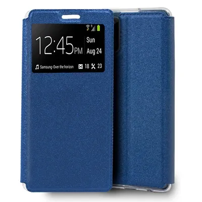 Coole, schlichte, blaue Flip-Cover-Hülle für Samsung Galaxy Note 20