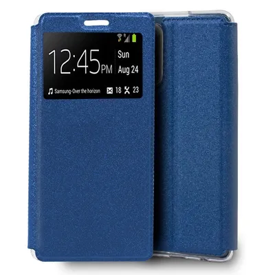 Coole, schlichte, blaue Flip-Cover-Hülle für Samsung Galaxy Note 20 Ultra