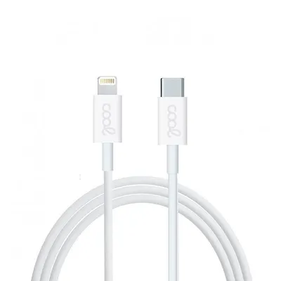 Cooles USB-C-auf-Lightning-Kabel 1,2 m, Weiß