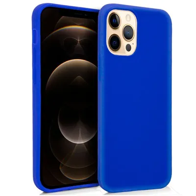 Coole blaue Silikonhülle für das iPhone 12 Pro Max
