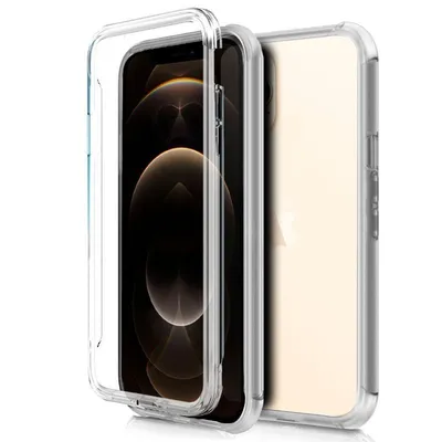 Coole 3D Transparente Silikonhülle Vorder- und Rückseite iPhone 12 Pro Max