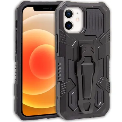 Coole schwarze Hartschalen-Clip-Hülle für das iPhone 12 Mini