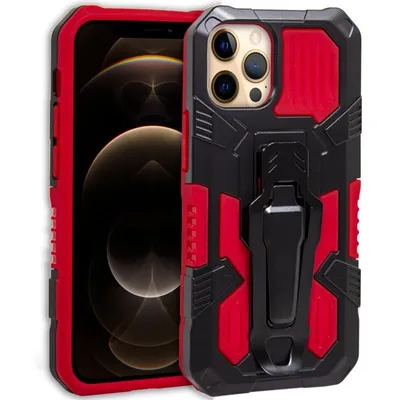 Coole rote Hartschalen-Clip-Hülle für das iPhone 12 Pro Max