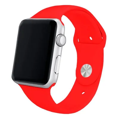 Cooles rotes Kautschukarmband für Apple Watch Watch 42/44 mm Serie 1/2/3/4/5/6/SE