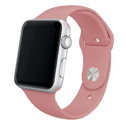 Cooles rosa Kautschukarmband für Apple Watch Watch 38/40 mm Serie 1/2/3/4/5/6/SE