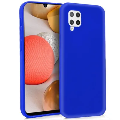 Coole blaue Silikonhülle für Samsung Galaxy A42 5G