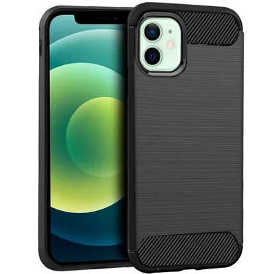 Coole schwarze Anthrazit-Hülle für iPhone 12 / 12 Pro