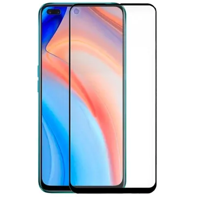 Cooler, gebogener Displayschutz aus gehärtetem Glas für Oppo Reno 4 Pro