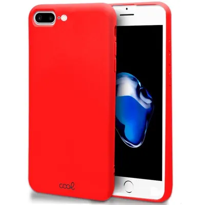 Coole rote Silikonhülle für iPhone 7 Plus / iPhone 8 Plus