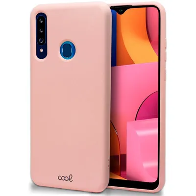 Coole rosa Silikonhülle für Samsung Galaxy A20s