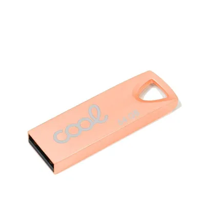 Cooler Metallschlüssel, 64 GB, USB 2.0, Roségold