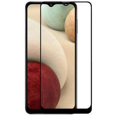 Cooler, vollständiger 3D-Displayschutz aus gehärtetem Glas in Schwarz für Samsung Galaxy A12/M12 A125