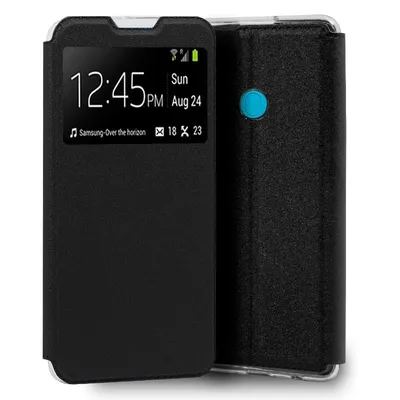 Coole schlichte schwarze Flip-Cover-Hülle für Samsung Galaxy M11/A11