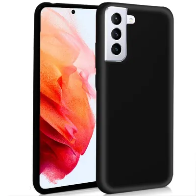 Coole schwarze Silikonhülle für Samsung Galaxy S21