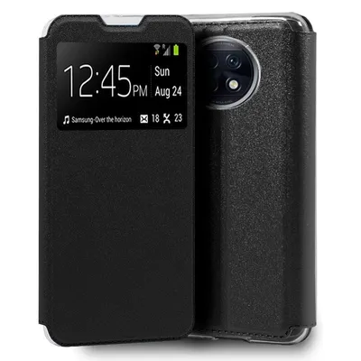 Coole schlichte schwarze Flip-Cover-Hülle für Xiaomi Redmi Note 9T