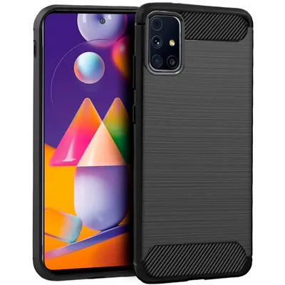 Cooles schwarzes Anthrazit-Case für Samsung Galaxy M31s
